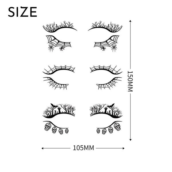 Fairy Butterfly & Flower Eye Tattoo Stickers — Waterproof Face Makeup - alternate view