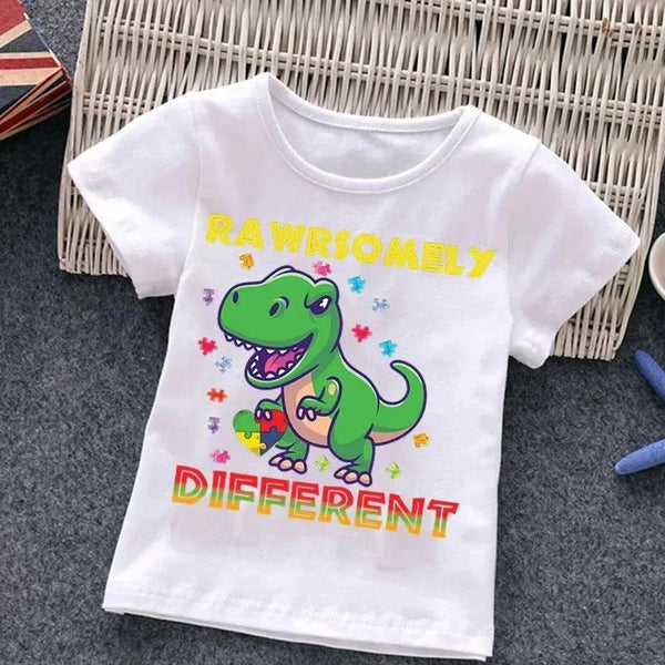 Boys With Autism T-shirt Puzzle Top - alternate view