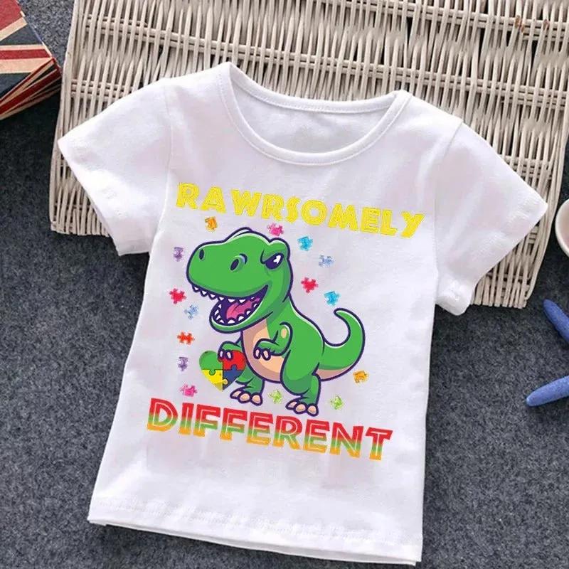 Boys With Autism T-shirt Puzzle Top - alternate view