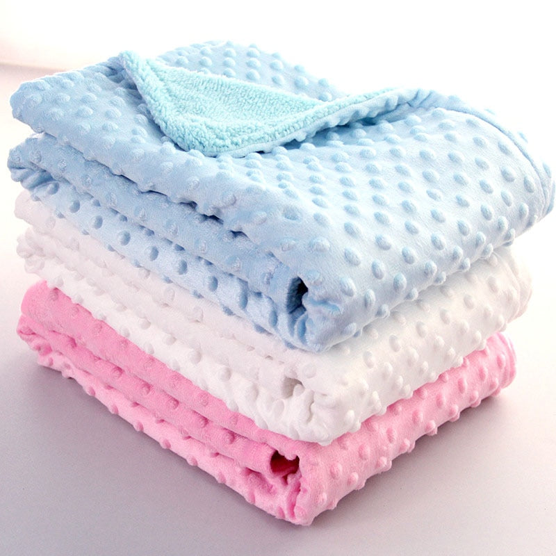 Soft Polka Dot Baby Swaddle Blanket – Newborn Wrap