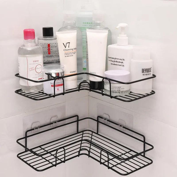 Corner Shower Shelf – Wrought Iron Bathroom Storage Rack