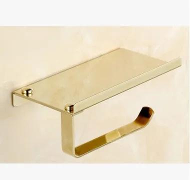 Stainless Steel Toilet Paper Holder with Phone Shelf - alternate view
