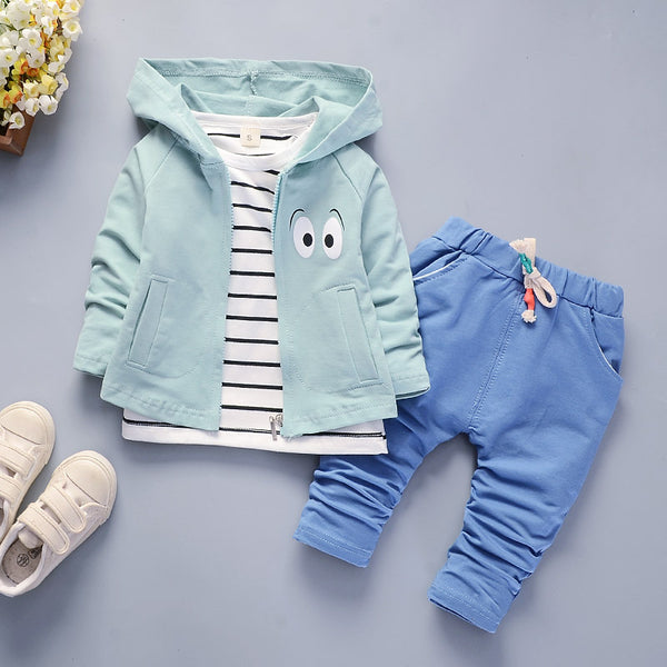 Boys Long-Sleeve Three-Piece Spring & Autumn Suit