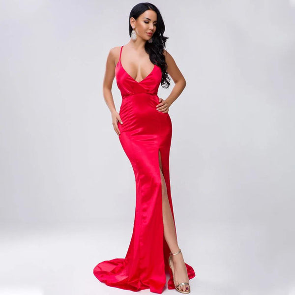 Women's Strap Dress Evening Gown