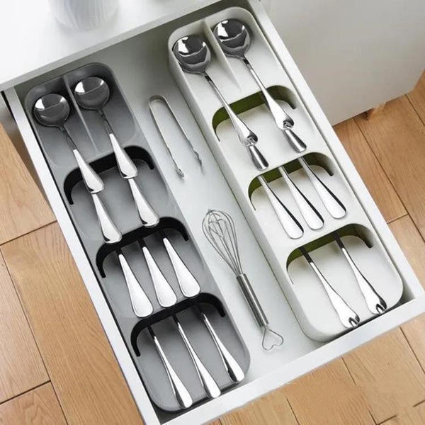 Kitchen Drawer Cutlery Compartment Storage Box - alternate view