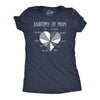 Funny 'Anatomy of Mom' Women's Graphic Tee – Cute Mother's Day T-Shirt