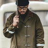 Reflective Striped Mid-Length Coat for Men