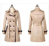 Ladies Autumn Winter Long Trench Coat for Women