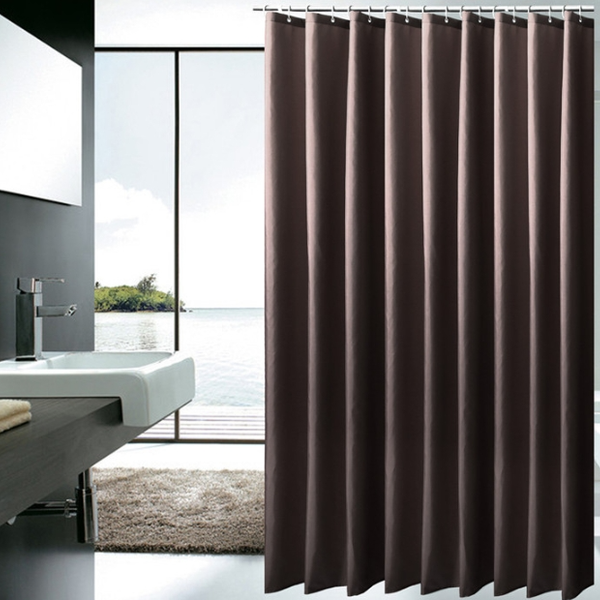 Punch-Free Waterproof Shower Partition Curtain