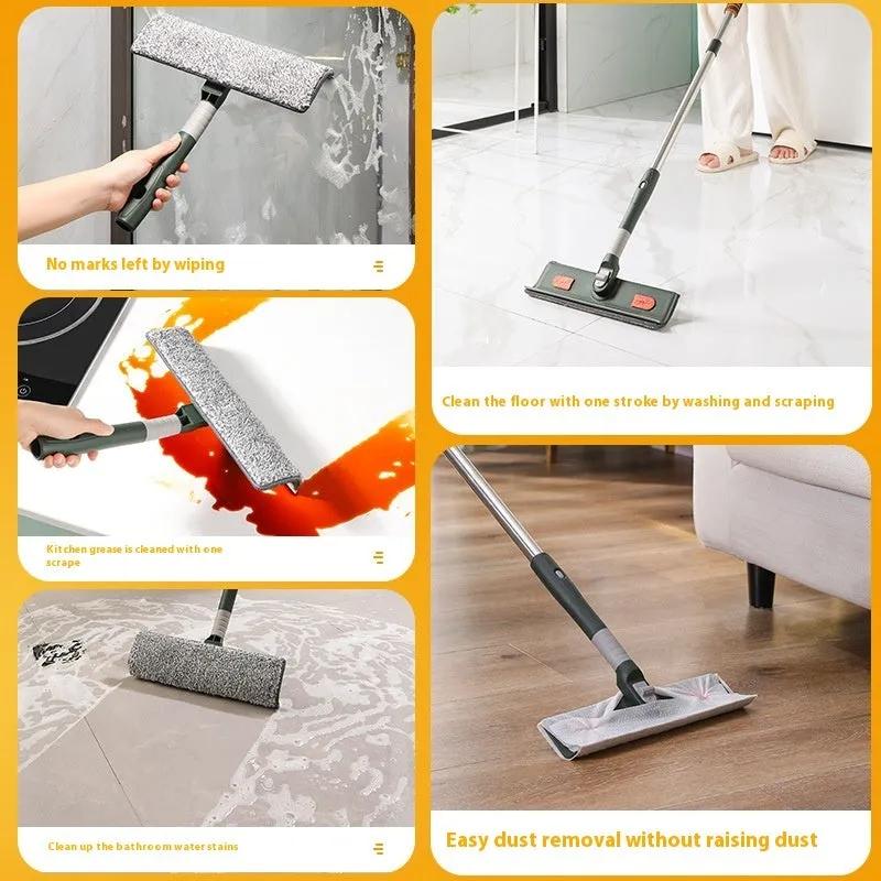 Extendable Window Cleaning Wiper with Squeegee Blade - alternate view