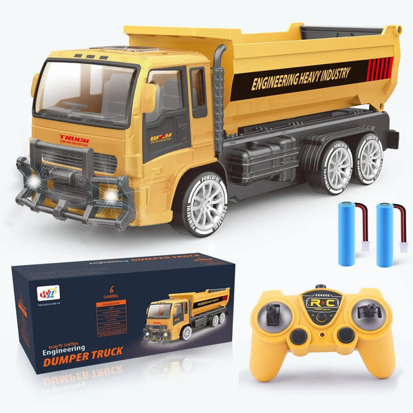 RC Remote Control Dump Truck Toy – Engineering Vehicle for Kids