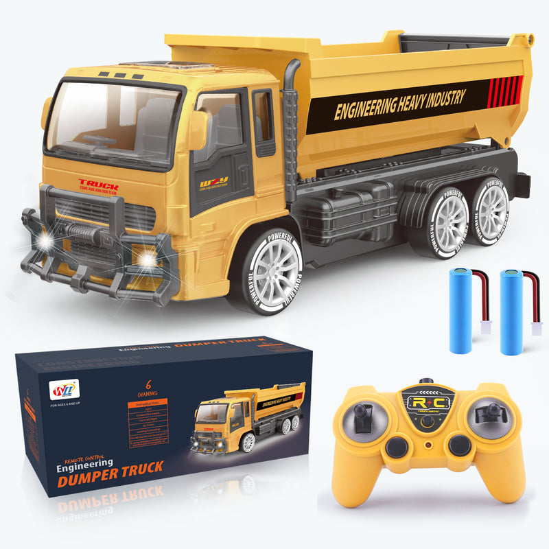 RC Remote Control Dump Truck Toy – Engineering Vehicle for Kids