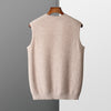 AE & More Men's Jacquard Knit Vest – Slim Business Casual Sleeveless Pullover