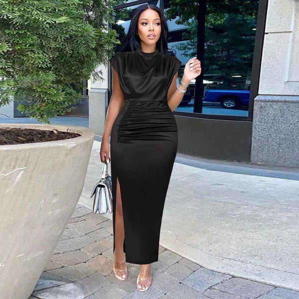 Women's Plus Size Summer Dress – Elegant Midi Style - alternate view