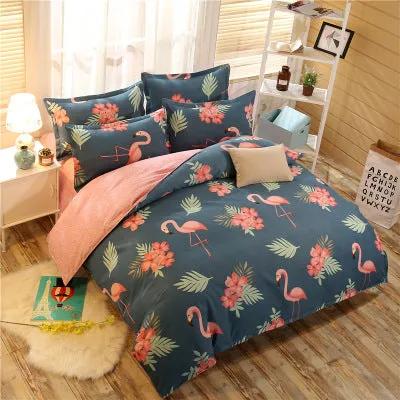 Four-Piece Bedding Set — Duvet Cover, Pillowcases & Sheet
