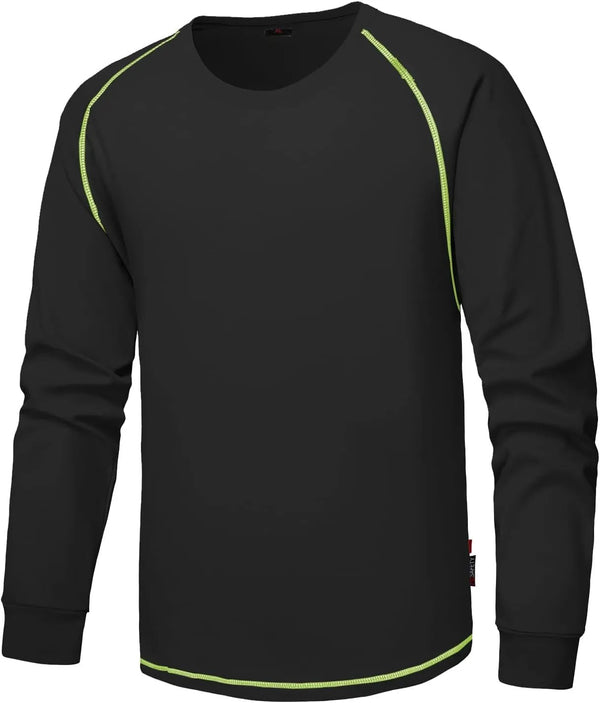 FR Shirts for Men, 6oz Hi Vis Flame Resistant Welding Shirt | 100% Cotton,Flame Resistant Shirt, CAT 2 Arc Rated, UL Certified, Lightweight, Long Sleeve - alternate view