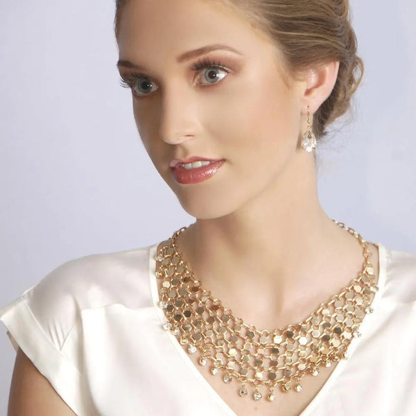 Filigree Necklace- Gold - alternate view