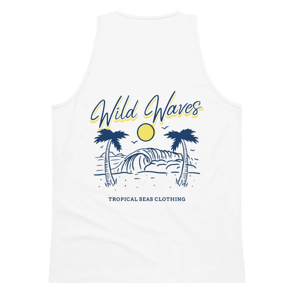 Men’s Premium Wild Waves Tank Top - alternate view