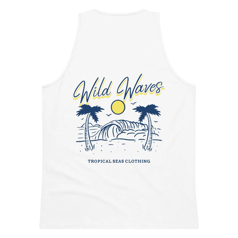 Men’s Premium Wild Waves Tank Top - alternate view
