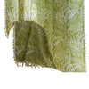 Green Plant Floral American Kitchen Print Fringe Curtain Complete Set Rod Style