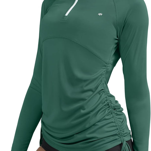 Ewedoos Rash Guard for Women UPF 50+ Sun Protection Clothing Swim Shirts for Woman SPF Shirts Long Sleeve UV Sun Shirts