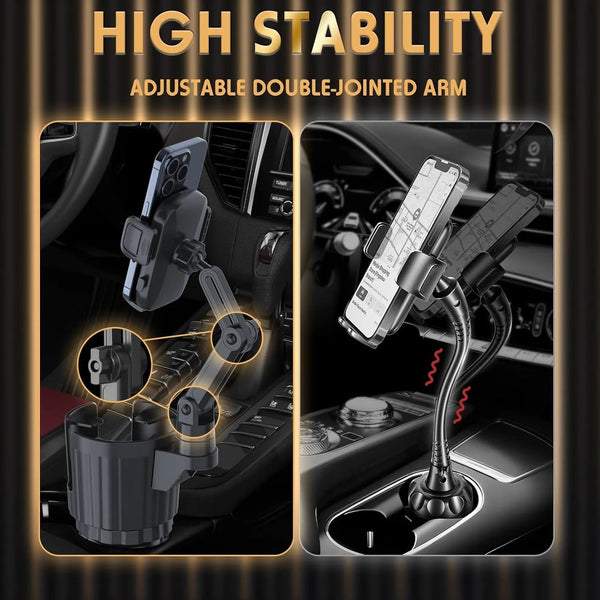 Phone Holders for Your Car, 2 in 1 Universal Stable Cup Car Phone Holder - alternate view