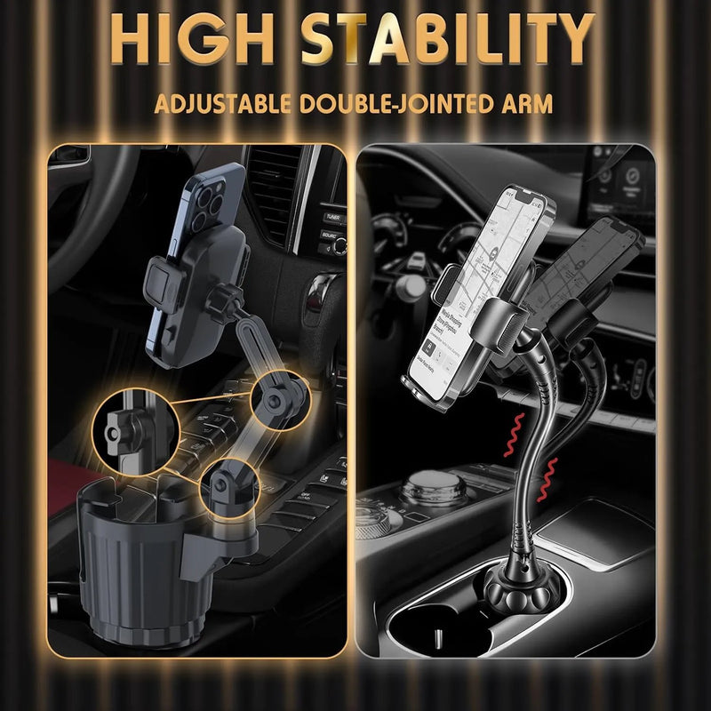 Phone Holders for Your Car, 2 in 1 Universal Stable Cup Car Phone Holder - alternate view