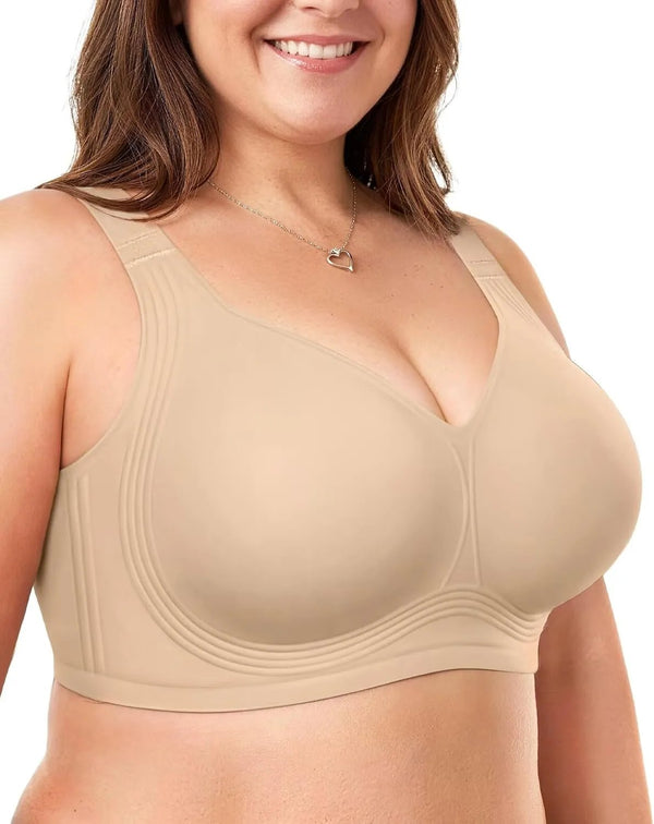 Vertvie Jelly Bras for Women No Underwire Minimizer Support