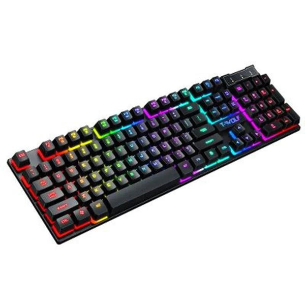 Gaming Usb Luminous Wired Keyboard Floating Manipulator - alternate view