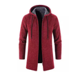 Medium Long Plush Thickened Coat for Men