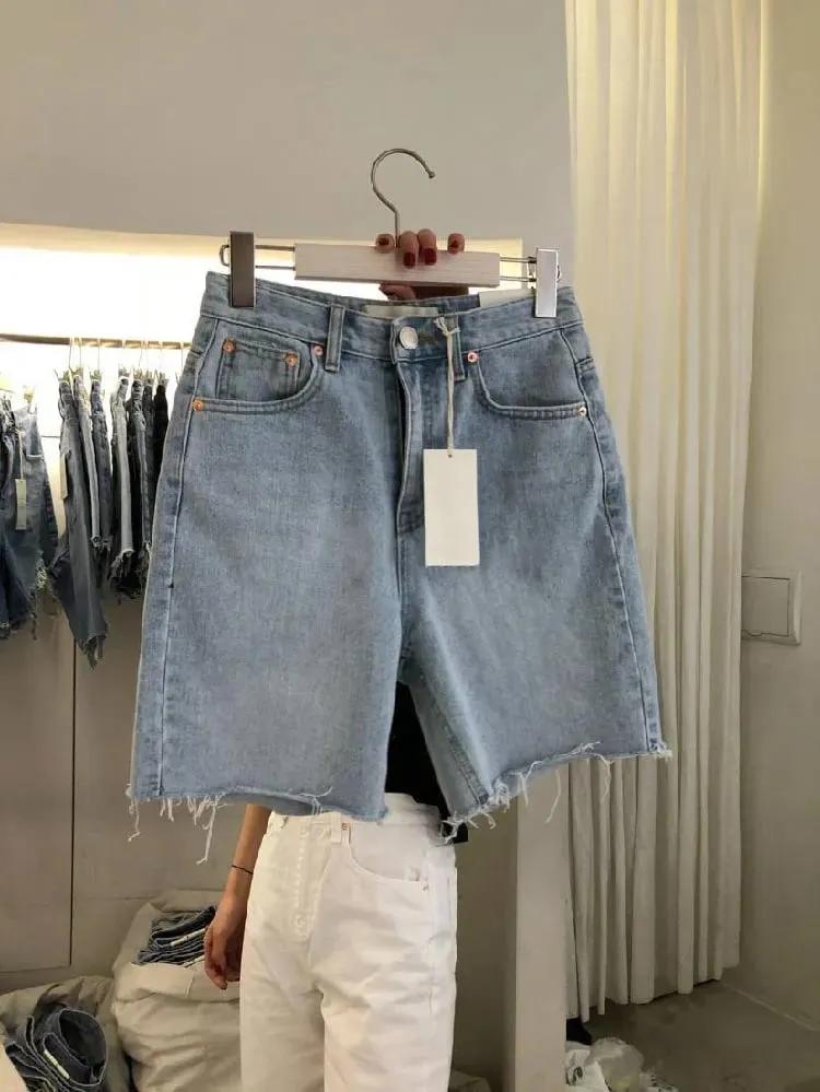 Loose Casual Women's Five-Point Denim Shorts - alternate view