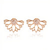 Crystal Earrings -Gold