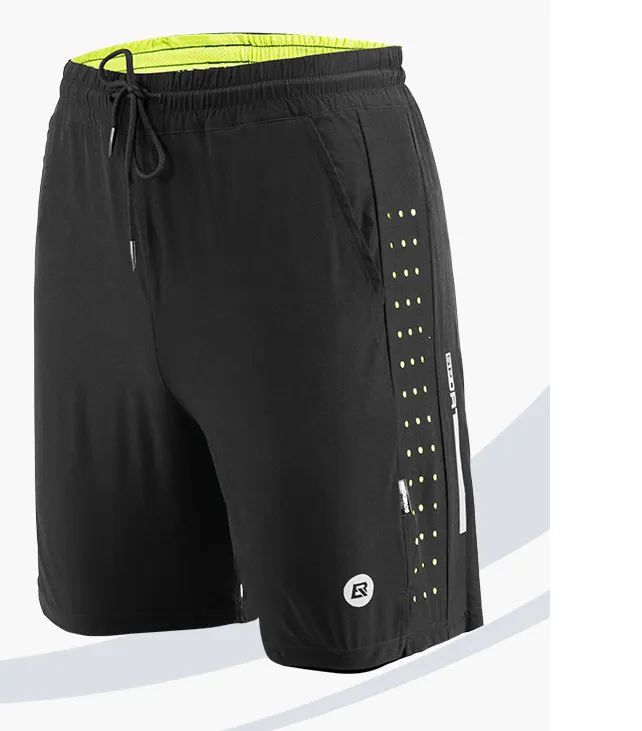 Men's Fitness Running Gym Shorts with Inner Lining - alternate view