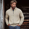 Mens Printed Long-Sleeve Zip-Up Hoodie Top