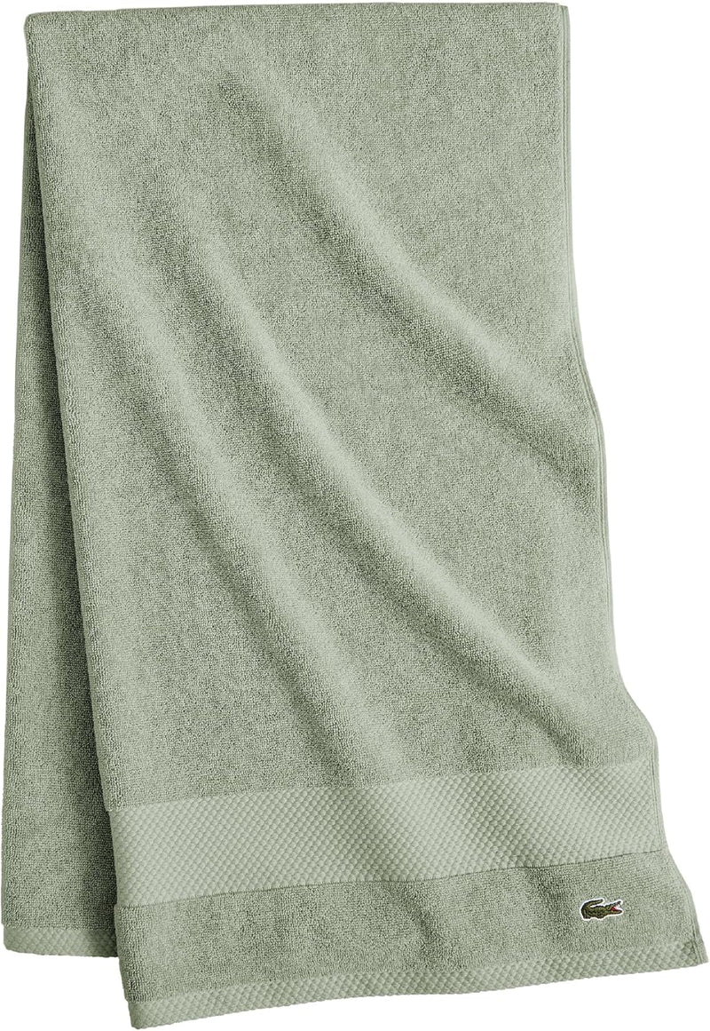 Lacoste Heritage 100% Supima Cotton Bath Towel, Sand, 30" x 54" - alternate view