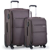 Hanke 20/28 Inch 2 Piece Luggage Sets with Spinner Wheels Expandable Luggage Large Suitcases with Wheels Lightweight Travel Luggage Rolling Suitcase with Lock Softside Checked Luggage.(Coffee)