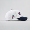 Arizona Wildcats cap featuring a white crown, navy brim, and embroidered logo for fans and supporters.