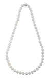 A+ signature freshwater pearl strand necklace with a classic design and secure clasp, perfect for elegant occasions.