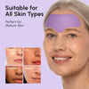 Anti-wrinkle forehead patches suitable for all skin types, perfect for mature skin.