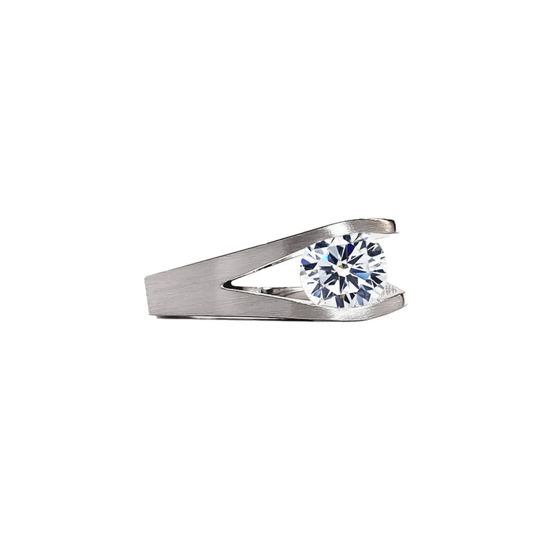 RG095W B.Tiff Tension Wishbone 2 ct Solitaire Ring - alternate view