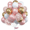 30pcs Gold and Rose Gold Agate Latex Balloon Set