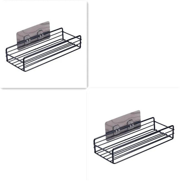 Corner Shower Shelf – Wrought Iron Bathroom Storage Rack - alternate view