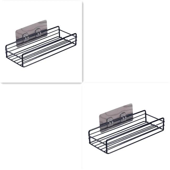 Corner Shower Shelf – Wrought Iron Bathroom Storage Rack - alternate view