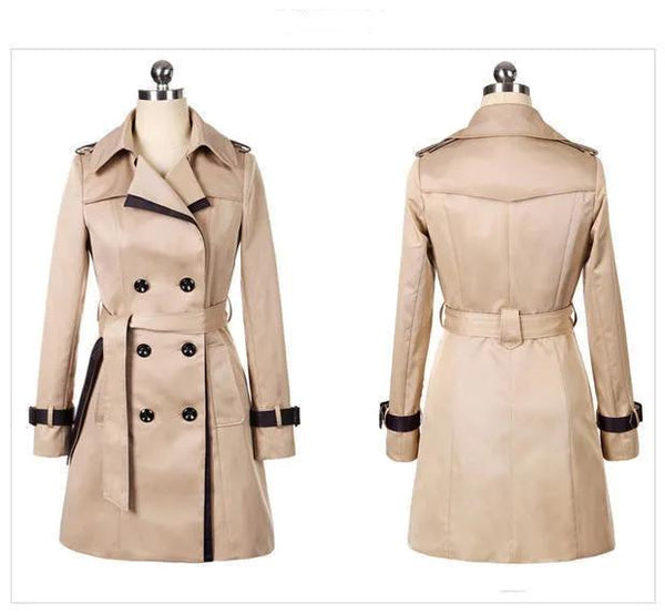 Ladies Autumn Winter Long Trench Coat for Women - alternate view