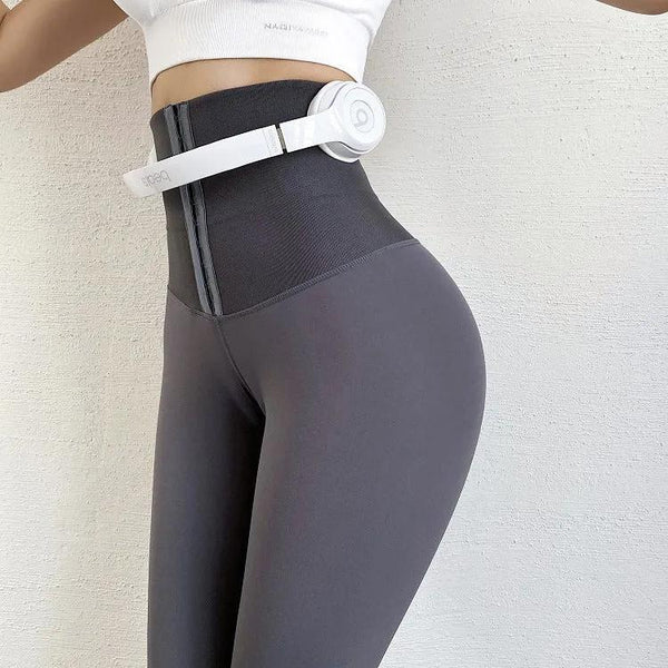 Seamless High-Waist Yoga Leggings – Push Up Compression Fit - alternate view