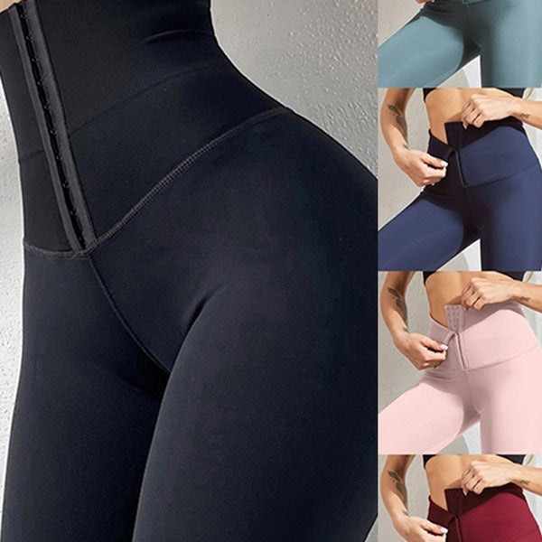 Seamless High-Waist Yoga Leggings – Push Up Compression Fit