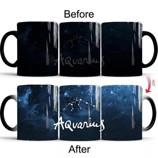 Ceramic Color Changing Constellation Coffee Mug - alternate view
