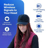 EMF protection baseball cap with advanced shielding, adjustable strap, and comfortable athletic fabric for daily wear.