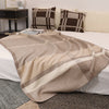 Wool Jacquard Twill Camping Rugs Casual Household Blanket
