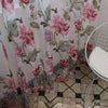 Purple & Beige Peony Burnt-Out Curtain — Bedroom & Bay Window